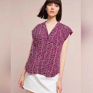 Maeve button down raffine top